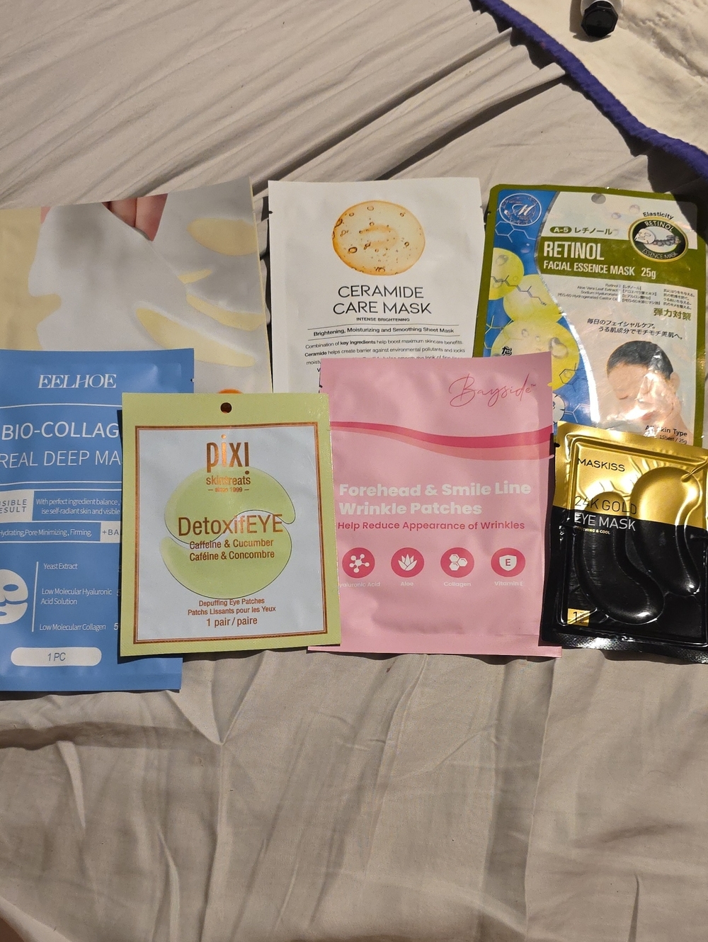 7 Assorted Women’s Skincare Sheet Masks & Eye Patches
